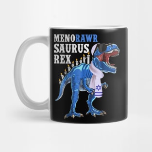 Menorawrsaurus Rex Dinosaur Hanukkah Shirt for Boys Mug